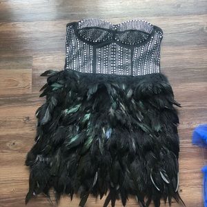 Fashion Nova Feather Dress